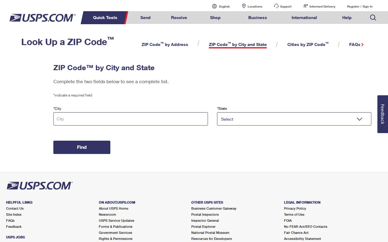 USPS ZIP Code Lookup used to verify a Morton Grove delivery address